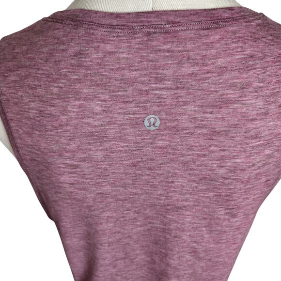 Lululemon Knot Gonna Fly Tank Women's Heathered Figue - Picture 6 of 7